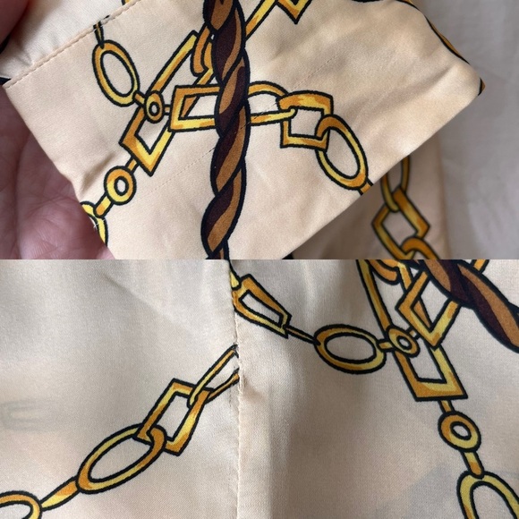 NWT Industry Republic Clothing Satin Chain Print Blouse S - Picture 15 of 15